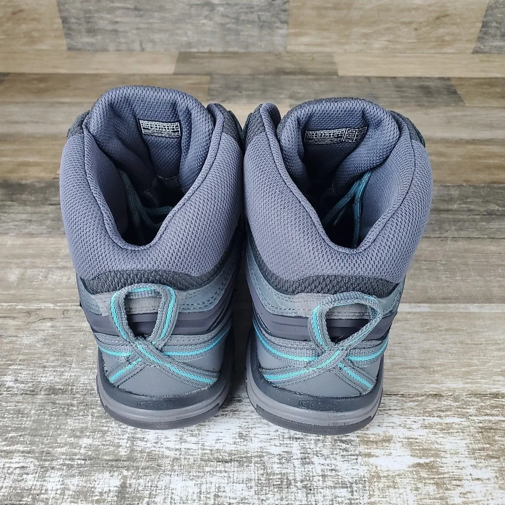 Keen Ridge Flex Mid Womens Boots 10 Steel Gray Porcelain Waterproof Hiking Boots